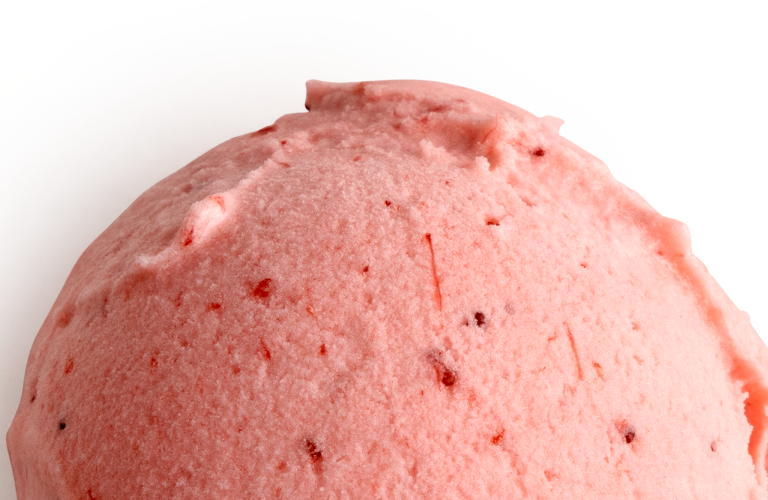 Suikerarm aardbeien ijs