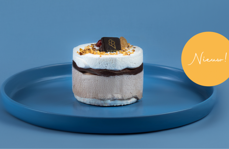 Hazelnoot praliné ijsdessert